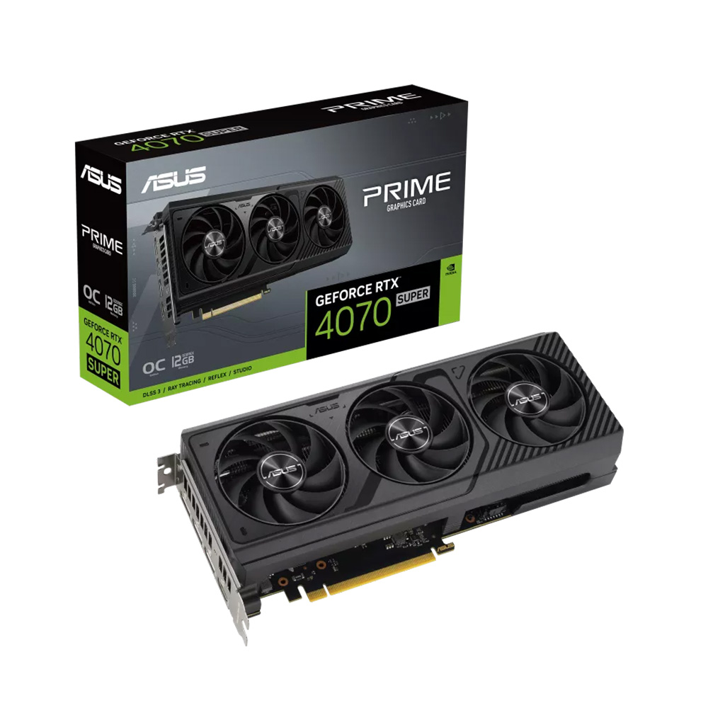 Card màn hình ASUS PRIME GeForce RTX 4070 SUPER 12GB GDDR6X OC Edition (PRIME-RTX4070S-O12G) - Ảnh 1