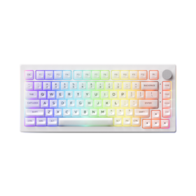 Bàn phím cơ AKKO 5075B Plus Transparent ASA White/Piano Pro (Hotswap/RGB/Multi-modes)