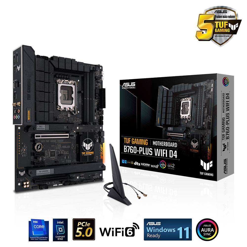 Mainboard ASUS TUF GAMING B760-PLUS WIFI D4 - Ảnh 1