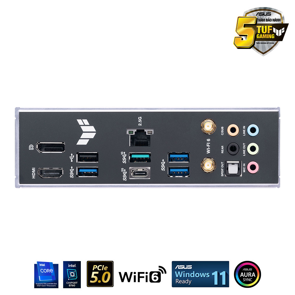 Mainboard ASUS TUF GAMING B760-PLUS WIFI D4 - Ảnh 5