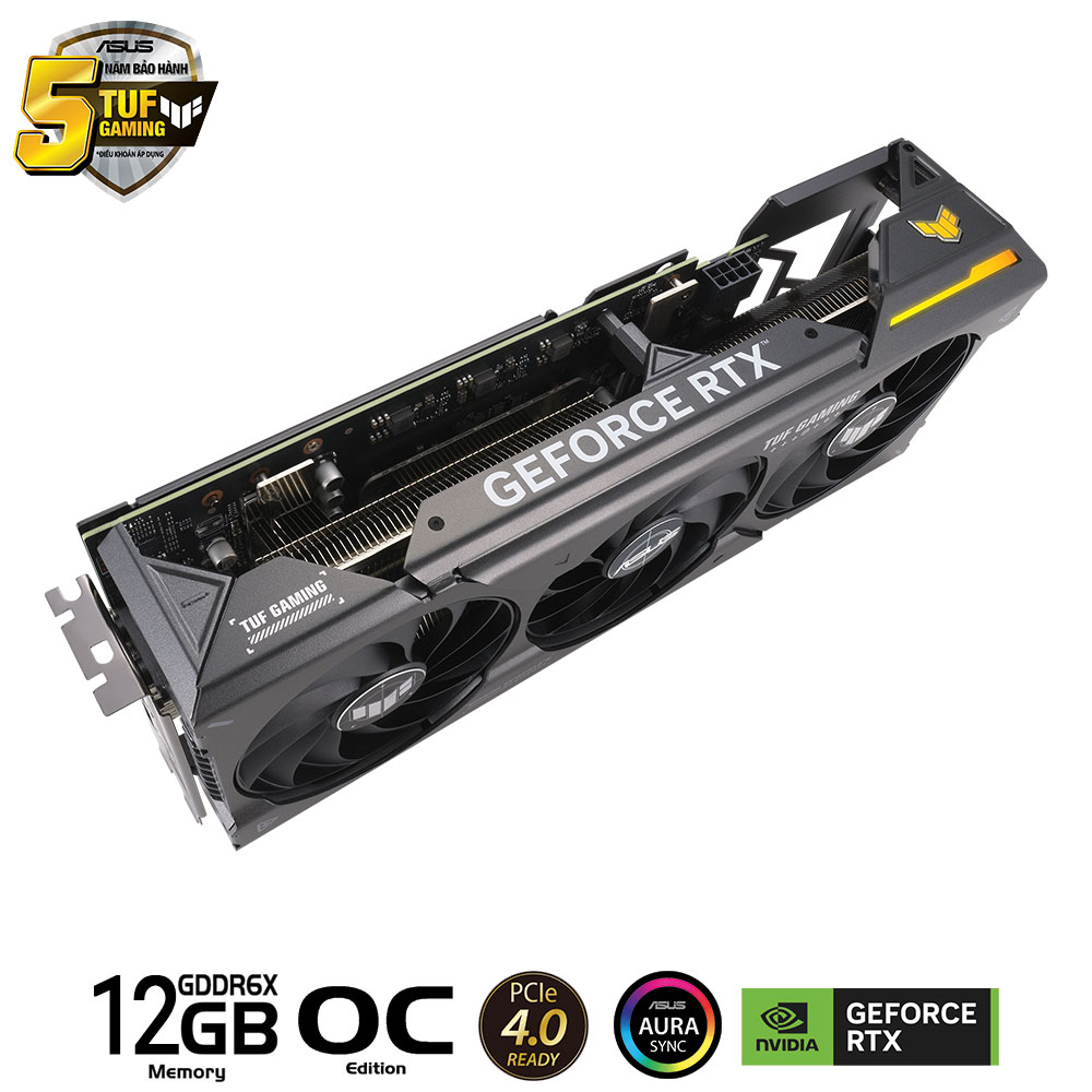 Card màn hình ASUS TUF Gaming GeForce RTX 4070 OC Edition 12GB (TUF-RTX4070-O12G-GAMING) - Ảnh 4