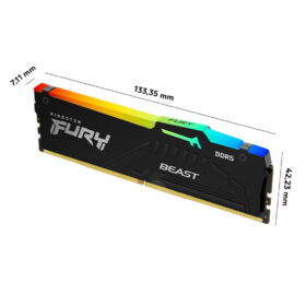Ram Desktop Kingston Fury Beast RGB XMP (KF564C32BBA-16) 16GB (1x 16GB) DDR5 6400Mhz - Ảnh 3
