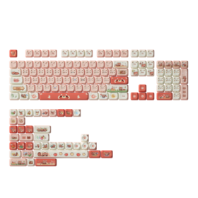 AKKO Keycap set – Raccoon MAO (PBT Dye-subbed / MAO profile / 142 nút)