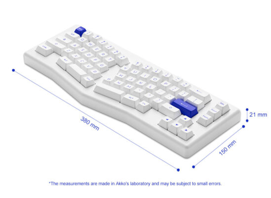 Bàn phím AKKO ACR Pro Alice Plus (Spray Painted White / RGB / Hotswap / AKKO CS Crystal / Gasket Mount) - Ảnh 7