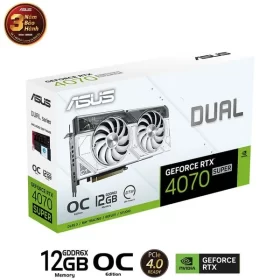 Card màn hình ASUS Dual GeForce RTX 4070 SUPER White OC Edition 12GB GDDR6X (DUAL-RTX4070S-O12G-WHITE) - Ảnh 2