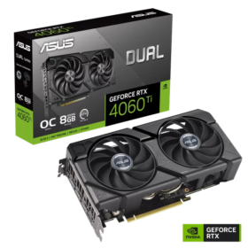 Card màn hình ASUS Dual GeForce RTX 4060 Ti EVO OC Edition 8GB GDDR6 (DUAL-RTX4060TI-O8G-EVO)
