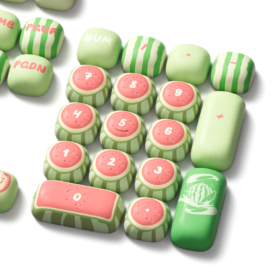 AKKO Keycap set – Watermelon (PBT Dye-subbed / MOG profile / 139 nút) - Ảnh 4