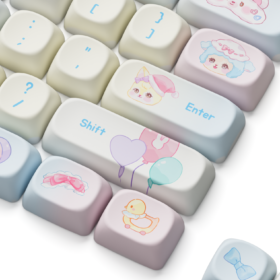 Akko Butterfly Fantasy Keycap Set (PBT Dye-subbed / MOA profile / 140 nút) - Ảnh 3