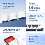 Hệ thống Wifi Mesh cho toàn ngôi nhà AC1900 Mercusys Halo H50G - Ảnh 3