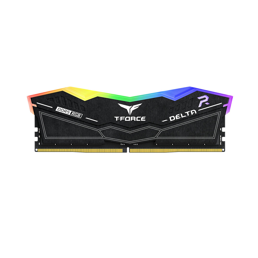 Ram PC Team Group T-Force Delta RGB 16GB/32GB(2x16GB)/64GB(2x32GB) DDR5 6000MHz Black - Ảnh 1