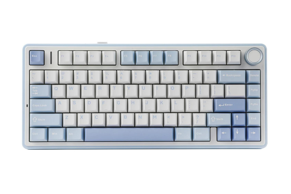 49408_aula_f75_sea_blue__1_ Bàn phím cơ không dây AULA F75 Ice Green - Ảnh 1