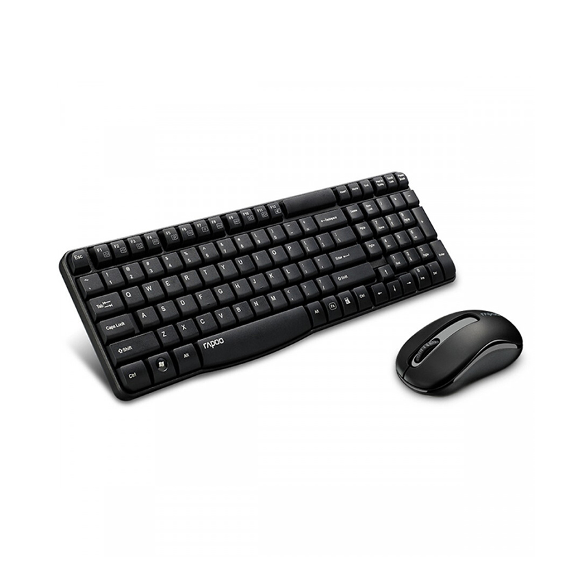 Bộ Bàn phím Chuột Không dây Rapoo X1800S đen (USB) - Ảnh 2
